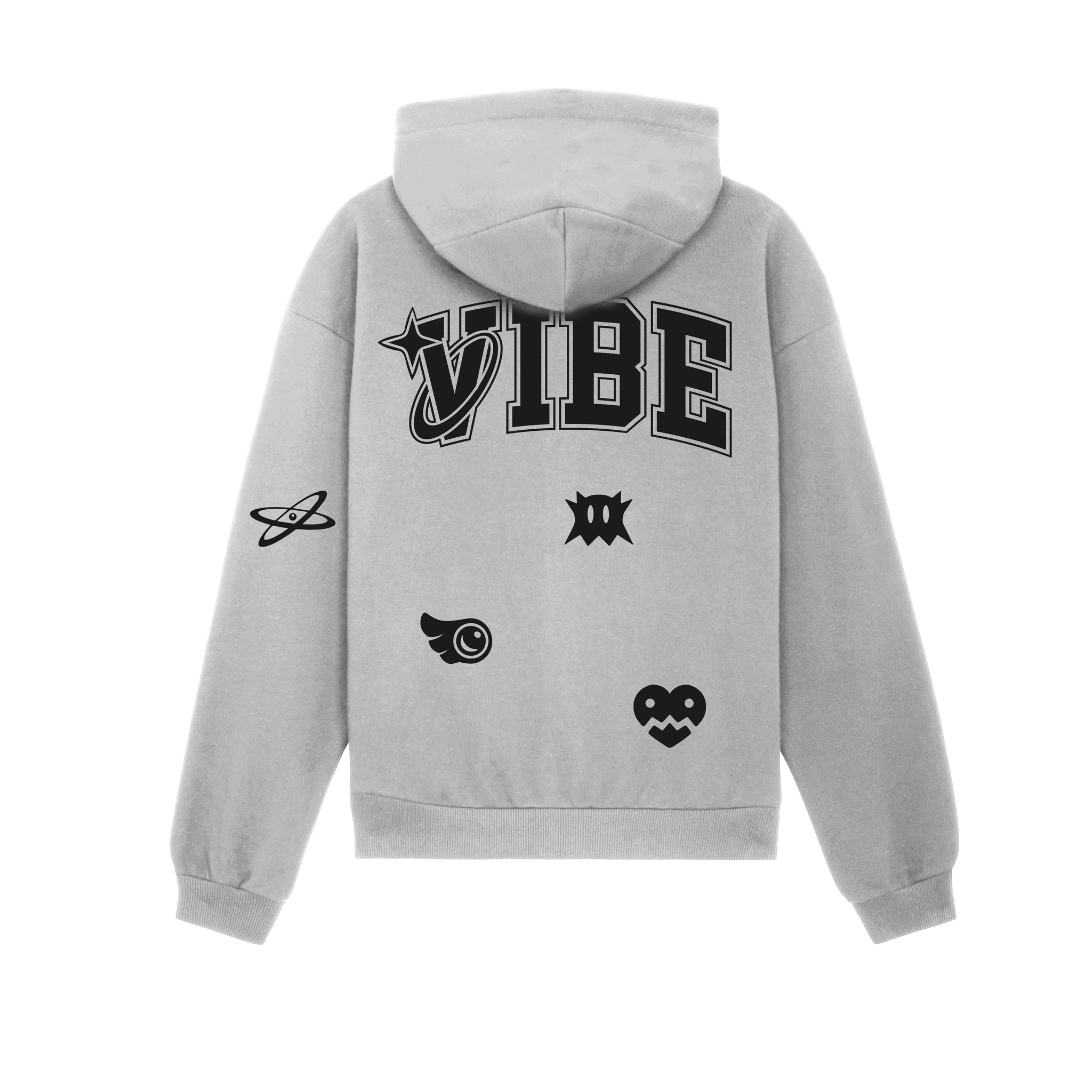Hoodie Zip Gris